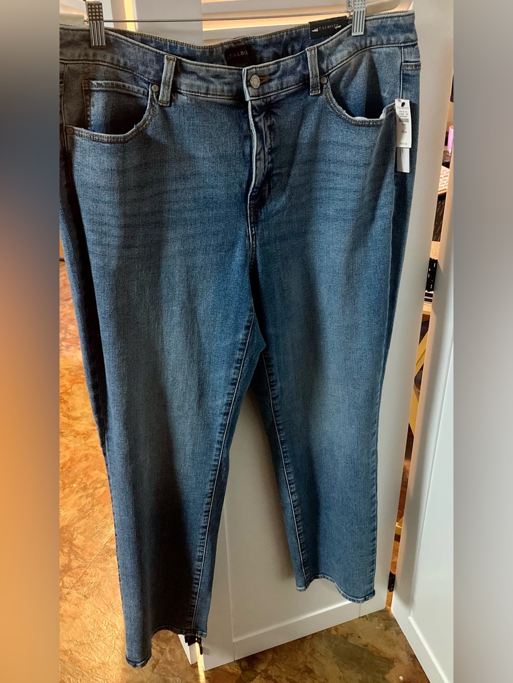 Light Blue High-Rise Straight Jeans - Women's - Picture 2 of 6